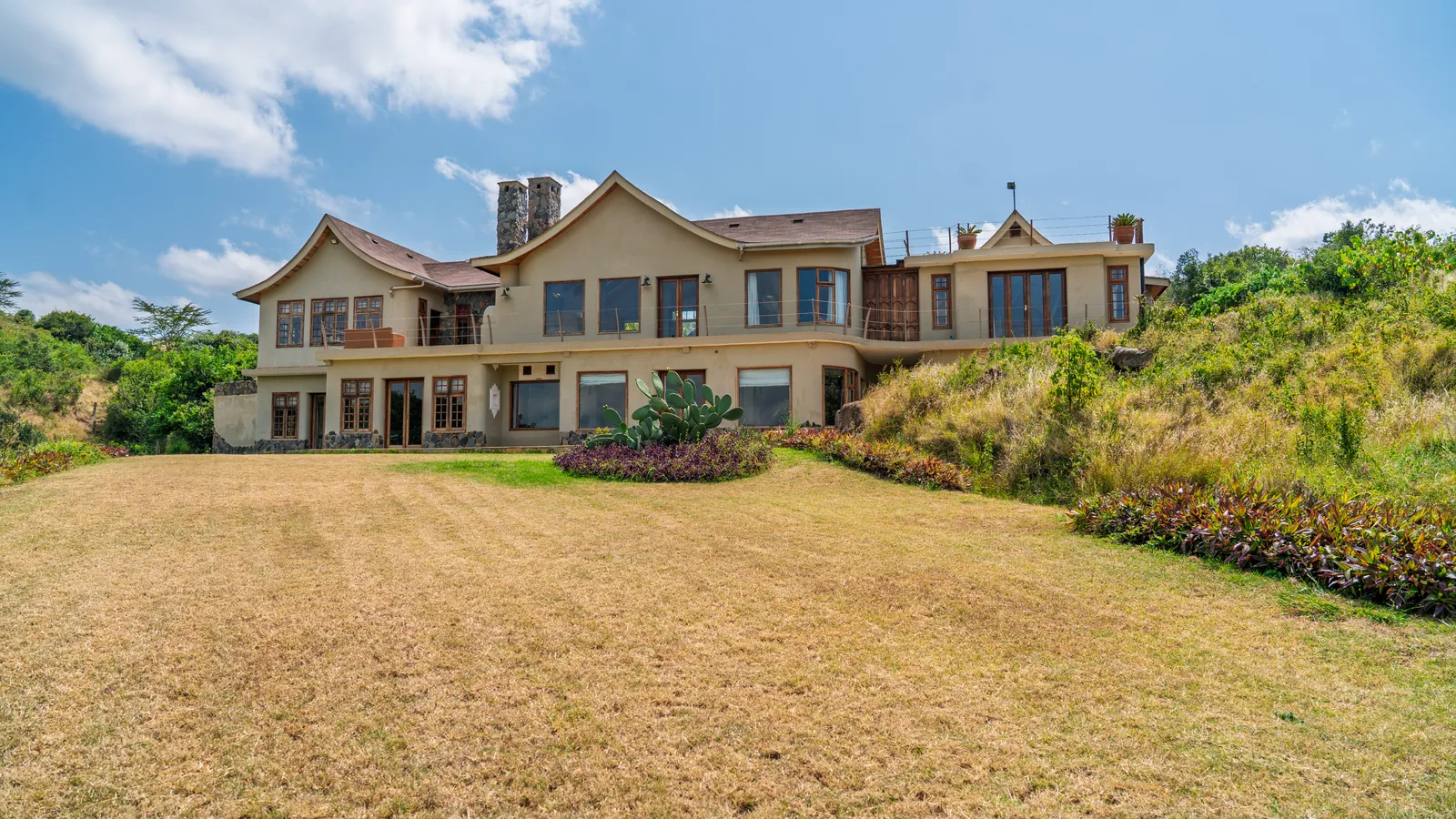 Asili House seen from the lawn